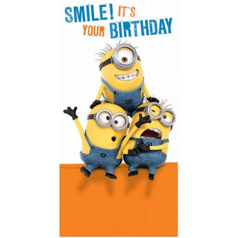 Smile Its Your Birthday Minions Money / Gift Wallet Card £1.60